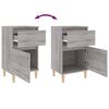 vidaXL Κομοδίνο Γκρι Sonoma 40x35x70 εκ.