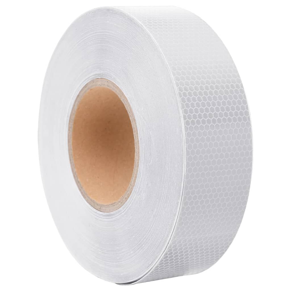 vidaXL Ταινία Ανακλαστική Λευκή 5 εκ. x 50 μ. από PVC