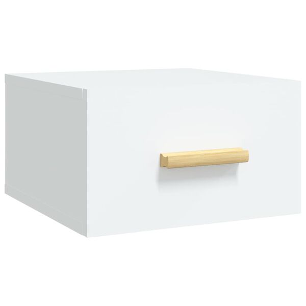 vidaXL Κομοδίνο Επιτοίχιο Λευκά 35 x 35 x 20 εκ.