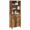 vidaXL Highboard &Pi;&alpha;&lambda;&iota;ό &xi;ύ&lambda;&omicron; 69,5 x 34 x 180 &epsilon;&kappa;. &Epsilon;&pi;&epsilon;&xi;&epsilon;&rho;&gamma;&alpha;&sigma;&mu;έ&nu;&omicron; &xi;ύ&lambda;&omicron;