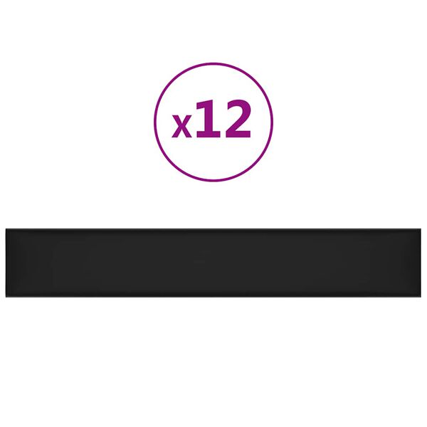 vidaXL &Pi;ά&nu;&epsilon;&lambda; &Tau;&omicron;ί&chi;&omicron;&upsilon; 12 &tau;&epsilon;&mu;. &Mu;&alpha;ύ&rho;&alpha; 90 x 15 &epsilon;&kappa;. 1,62 &mu;&sup2; &Sigma;&upsilon;&nu;&theta;&epsilon;&tau;&iota;&kappa;ό &Delta;έ&rho;&mu;&alpha;