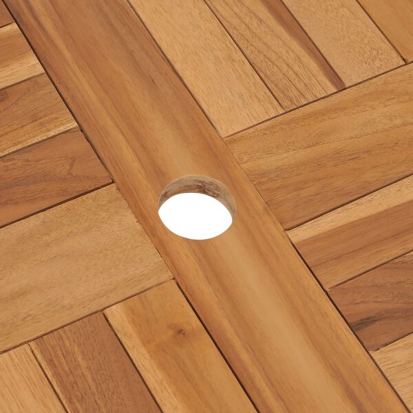 vidaXL Τραπέζι Κήπου Πτυσσόμενο 85 x 76 εκ. από Μασίφ Ξύλο Teak