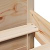 vidaXL Κρεβάτι Βιβλιοθήκη Χωρίς Στρώμα 180x200 εκ Μασίφ Ξύλο Πεύκου