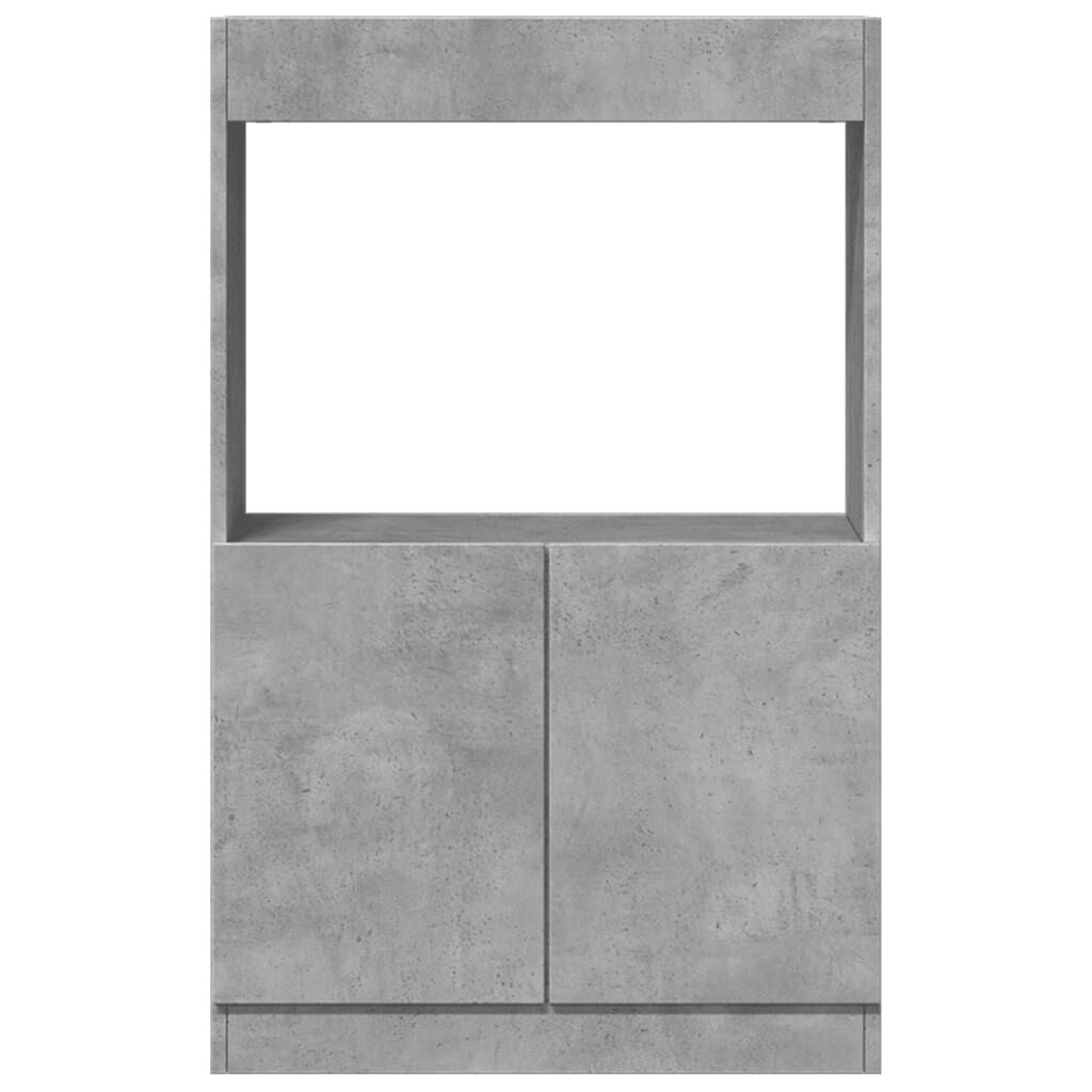 vidaXL Ντουλάπι Γκρι Σκυρ. 63x33x100 εκ. από Επεξεργασμένο Ξύλο
