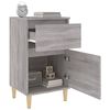 vidaXL Κομοδίνο Γκρι Sonoma 40x35x70 εκ.