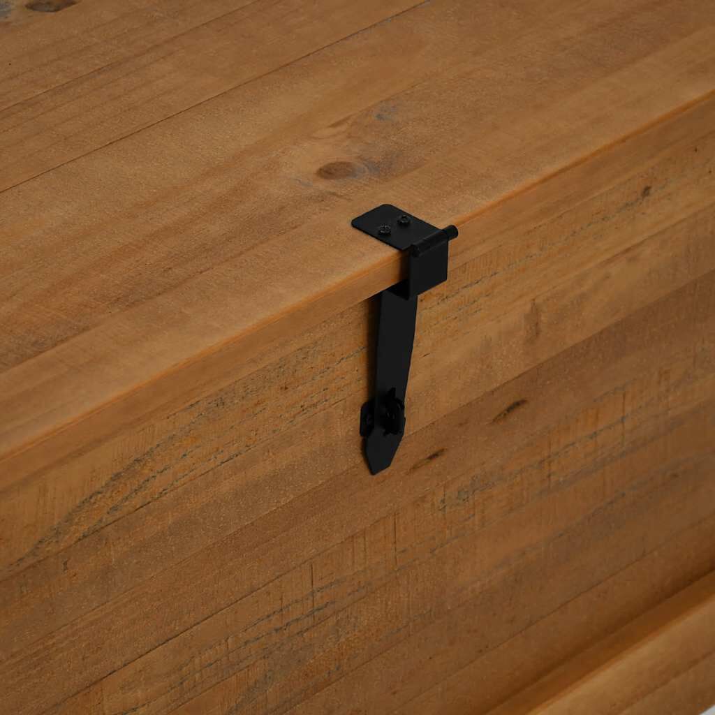 vidaXL Σεντούκι αποθήκευσης HALDEN 91x48x47 cm Ξύλο μασίφ πεύκο