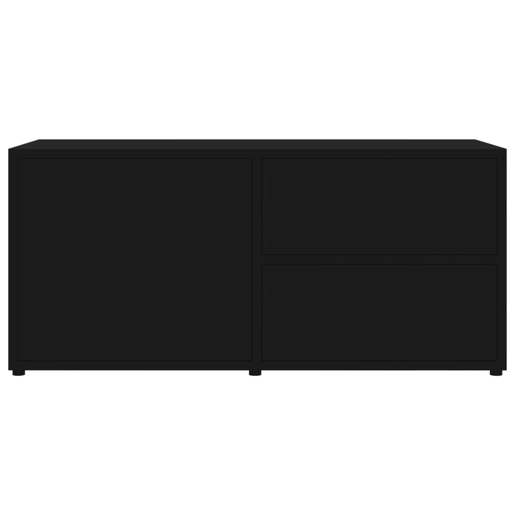 vidaXL Έπιπλο Τηλεόρασης Μαύρο 80 x 34 x 36 εκ. από Επεξ. Ξύλο