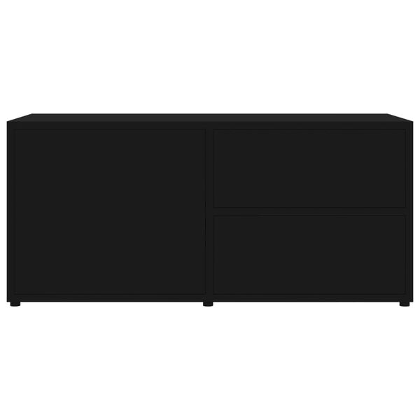 vidaXL Έπιπλο Τηλεόρασης Μαύρο 80 x 34 x 36 εκ. από Επεξ. Ξύλο