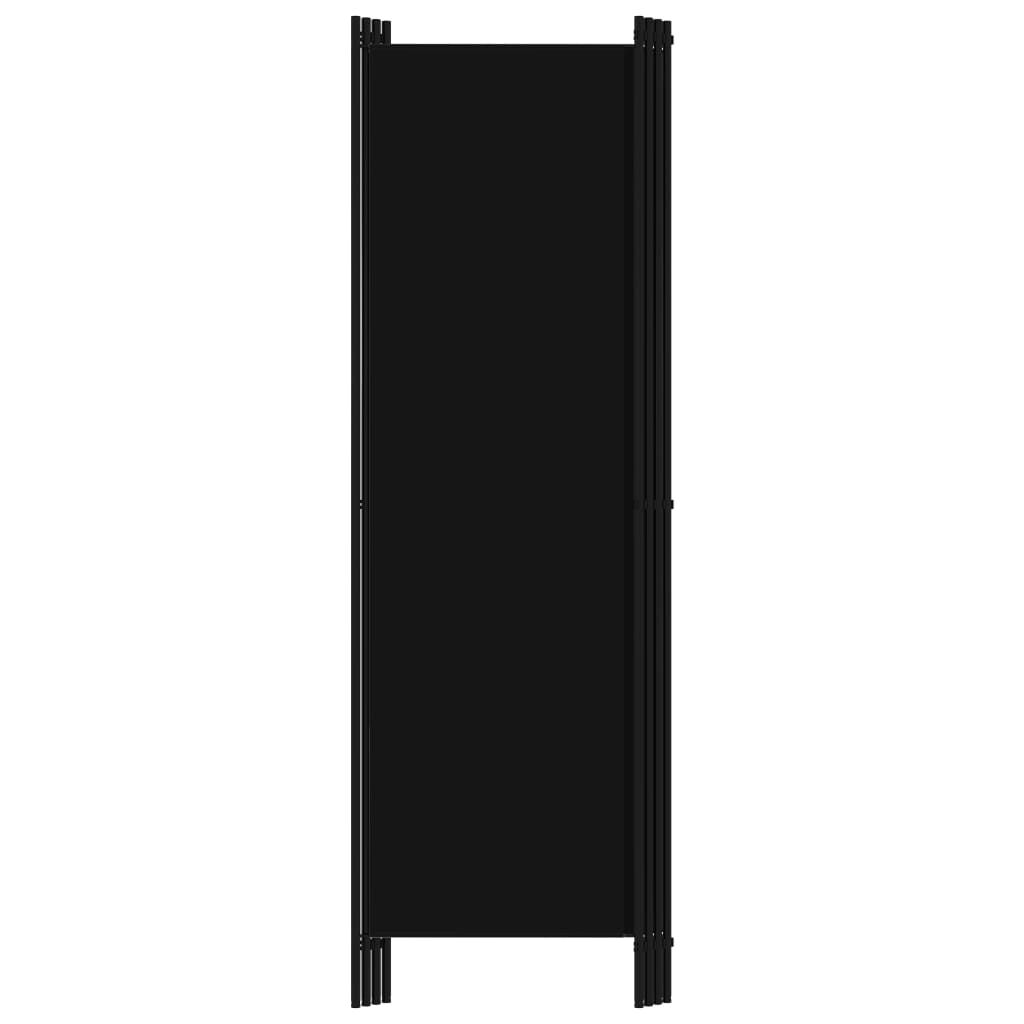 vidaXL Διαχωριστικό Δωματίου με 4 Πάνελ Μαύρο 200 x 180 εκ.