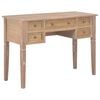 280072 vidaXL Writing Desk Brown 109,5x45x77,5 cm Wood