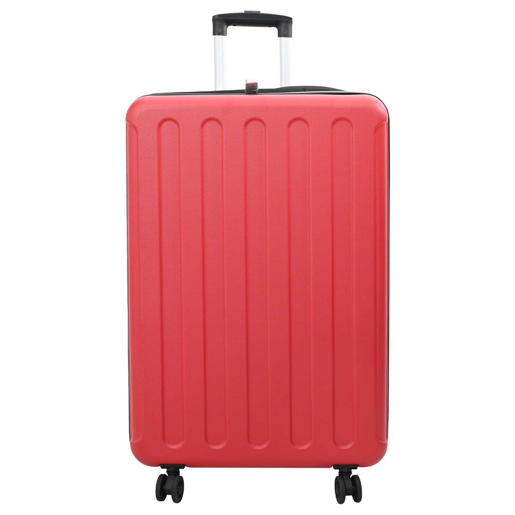 vidaXL Βαλίτσα με κλειδαριά Κόκκινο 50 x 30 x 76 εκ. ΑΒΣ Πλαστικό