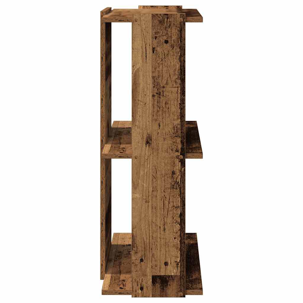 vidaXL Βιβλιοθήκη 3 επιπέδων Παλιό Ξύλο 60x30x80 cm Ξύλινη κατασκευή