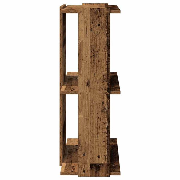 vidaXL Βιβλιοθήκη 3 επιπέδων Παλιό Ξύλο 60x30x80 cm Ξύλινη κατασκευή