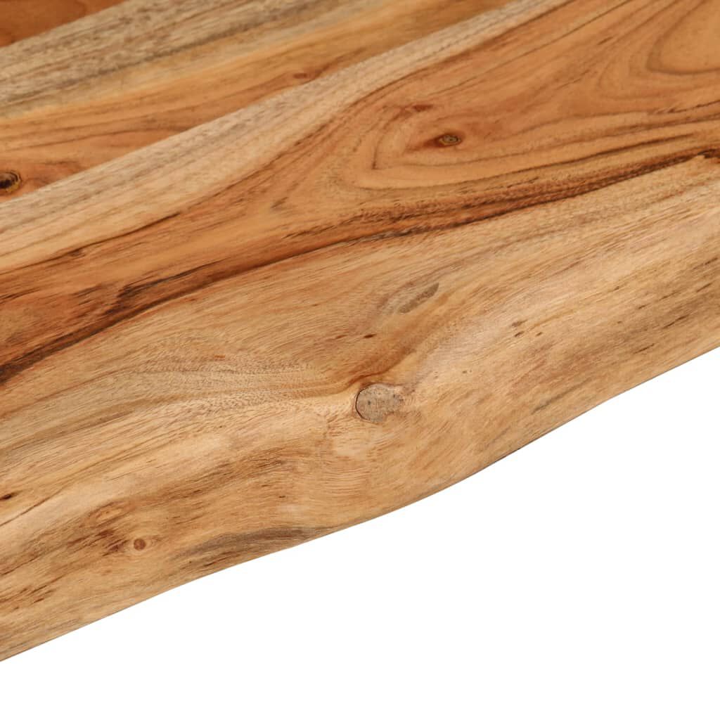 vidaXL Ράφι Επιτοίχιο Ορθ. Live Edge 120x20x3,8 εκ. Μασίφ Ξύλο Ακακίας