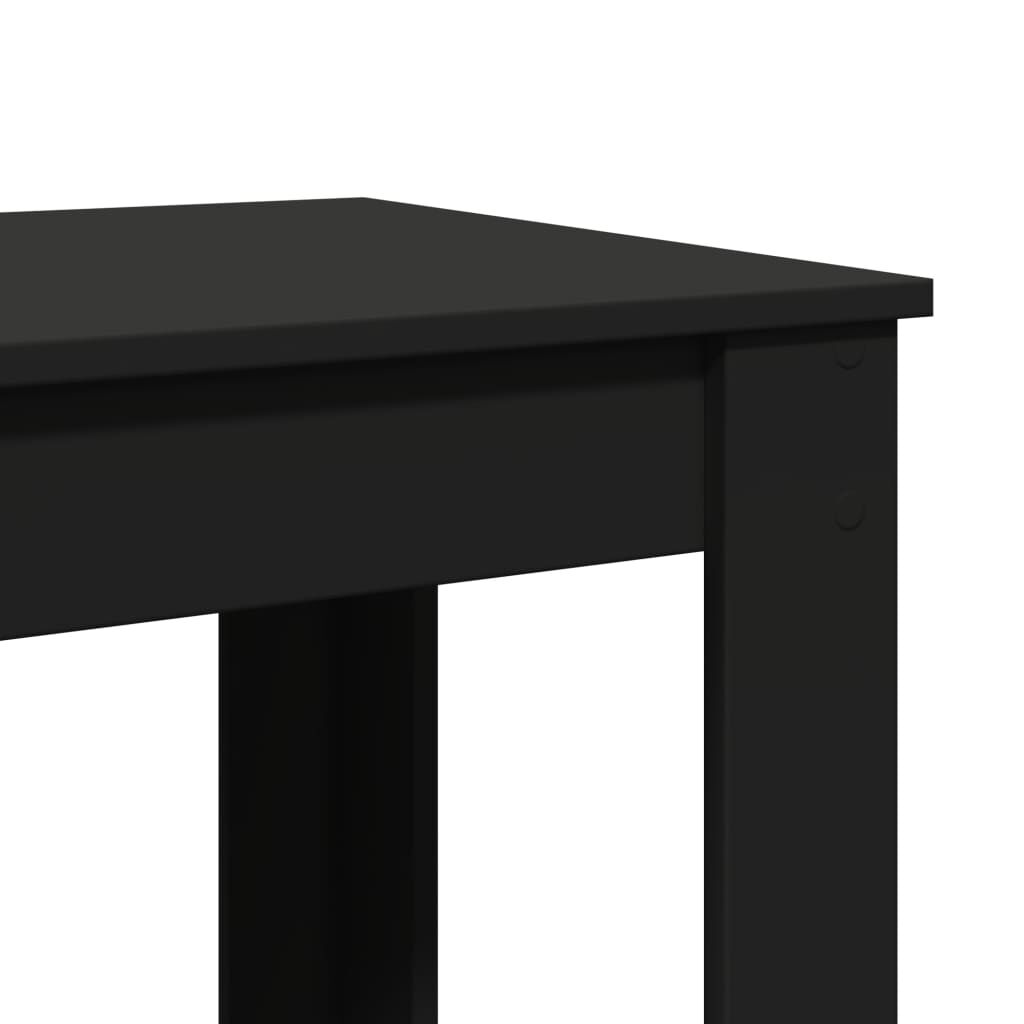 vidaXL Τραπέζι Μπαρ Μαύρο 51x50x103,5 εκ. Επεξ. Ξύλο