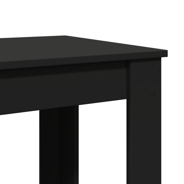 vidaXL Τραπέζι Μπαρ Μαύρο 51x50x103,5 εκ. Επεξ. Ξύλο