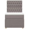 vidaXL &Kappa;&rho;&epsilon;&beta;ά&tau;&iota; Boxspring &mu;&epsilon; &Sigma;&tau;&rho;ώ&mu;&alpha; Taupe 90x190 &epsilon;&kappa;.&Upsilon;&phi;&alpha;&sigma;&mu;ά&tau;&iota;&nu;&omicron;