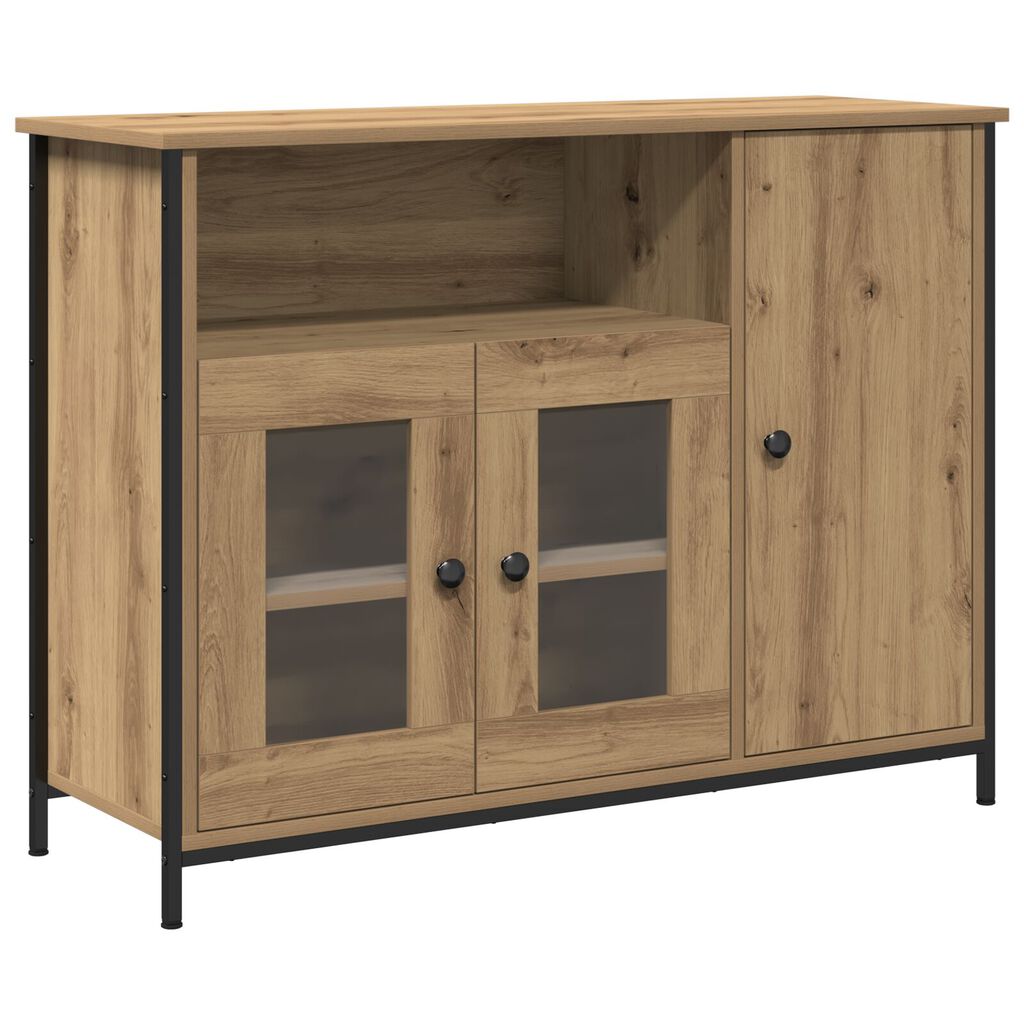 vidaXL Σαλονάκι Artisan Oak 100x35x75 cm Επεξεργασμένο ξύλο