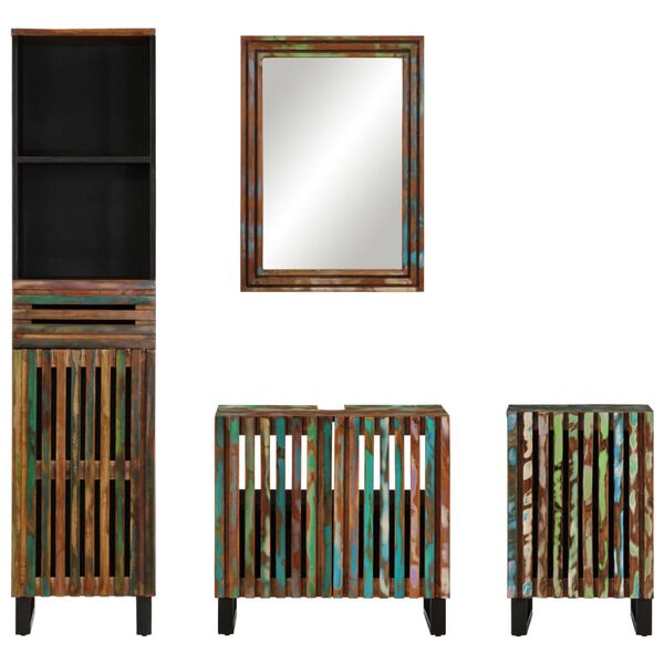 vidaXL Έ&pi;&iota;&pi;&lambda;&alpha; &Mu;&pi;ά&nu;&iota;&omicron;&upsilon; &Sigma;&epsilon;&tau; 4 &Tau;&epsilon;&mu;&alpha;&chi;ί&omega;&nu; &alpha;&pi;ό &Mu;&alpha;&sigma;ί&phi; &Xi;ύ&lambda;&omicron; &Alpha;&kappa;&alpha;&kappa;ί&alpha;&sigmaf;