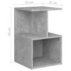 vidaXL Βοηθητικό Ντουλάπι Γκρι Σκυρ. 35 x 35 x 55 εκ. από Επεξ. Ξύλο