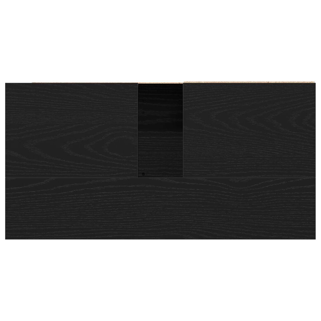 vidaXL Ντουλάπι νεροχύτη Μαύρη Δρυς 65x33x60 εκ Επεξεργασμένο ξύλο
