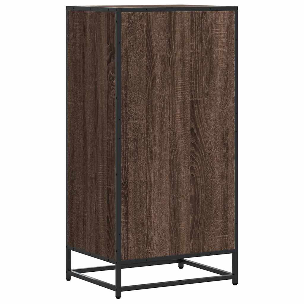 vidaXL Ράφι παπουτσιών καφέ δρυς 48x38x97,5 cm Κατασκευασμένο ξύλο
