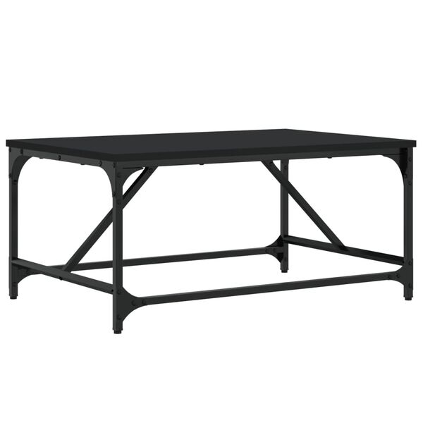 vidaXL Τραπεζάκι Σαλονιού Μαύρο 75 x 50 x 35 εκ. από Επεξεργ. Ξύλο
