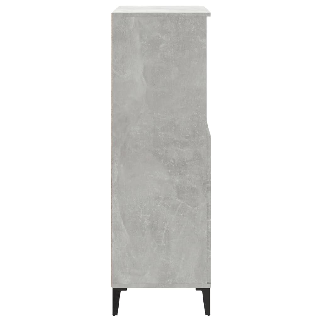 vidaXL Ντουλάπι Γκρι σκυροδέματος 60x36x110 εκ. από Επεξεργασμένο Ξύλο