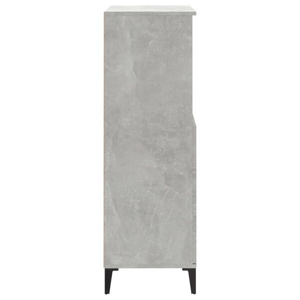 vidaXL Ντουλάπι Γκρι σκυροδέματος 60x36x110 εκ. από Επεξεργασμένο Ξύλο