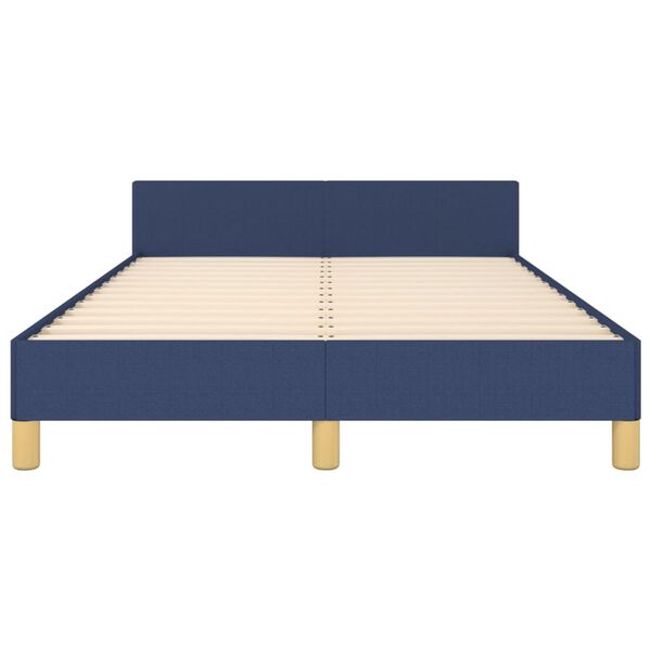 vidaXL Πλαίσιο κρεβατιού χωρίς στρώμα μπλε 120x200cm ύφασμα