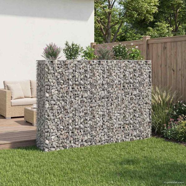 vidaXL &Alpha;&nu;&alpha;&sigma;&eta;&kappa;&omega;&mu;έ&nu;&omicron; &kappa;&rho;&epsilon;&beta;ά&tau;&iota; gabion 3 pcs &Alpha;&sigma;&eta;&mu;ί 250 x 50 x 150 &epsilon;&kappa;