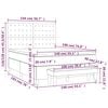 vidaXL &Kappa;&rho;&epsilon;&beta;ά&tau;&iota; Boxspring &mu;&epsilon; &Sigma;&tau;&rho;ώ&mu;&alpha; &Sigma;&kappa;&omicron;ύ&rho;&omicron; &Kappa;&alpha;&phi;έ 140x190 &epsilon;&kappa;. &Upsilon;&phi;&alpha;&sigma;&mu;ά&tau;&iota;&nu;&omicron;