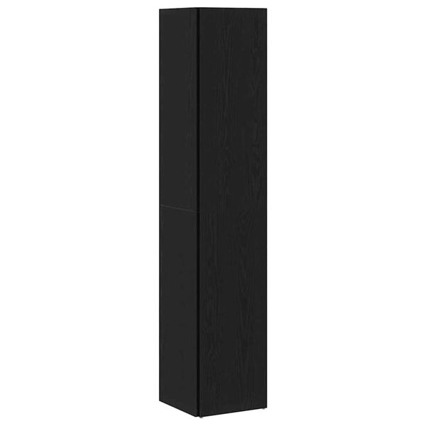 vidaXL Γωνιακά ράφια Μαύρη δρυς 33 x 33 x 164.5 cm Επεξεργασμένο ξύλο