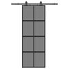 vidaXL &Sigma;&upsilon;&rho;ό&mu;&epsilon;&nu;&eta; &pi;ό&rho;&tau;&alpha; &mu;&epsilon; &sigma;&epsilon;&tau; &upsilon;&lambda;&iota;&kappa;&omicron;ύ &Mu;&alpha;ύ&rho;&omicron; 76x205 cm &gamma;&upsilon;&alpha;&lambda;ί &mu;&epsilon;&tau;&rho;&iota;&alpha;&sigma;&mu;έ&nu;&omicron;
