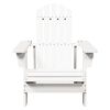 vidaXL Καρέκλα Adirondack Λευκή 69x85x90,5 εκ. από Ξύλο Ελάτης