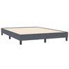 vidaXL Box Spring Κρεβάτι χωρίς στρώμα Σκούρο γκρι Βελούδινο