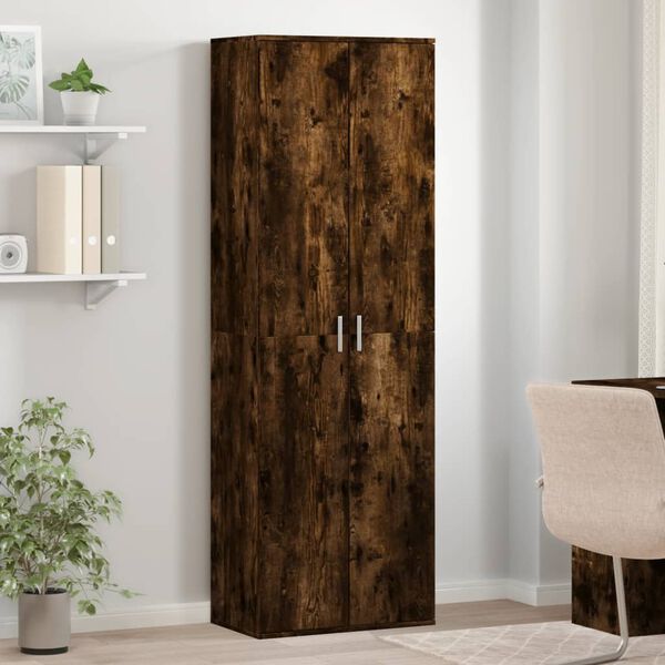 vidaXL Ντουλάπα Καπνιστή δρυς 60 x 35 x 180 εκ. από Επεξ. Ξύλο