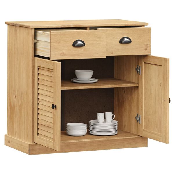 vidaXL Μπουφές με Συρτάρια VIGO 78 x 40 x 75 εκ. από Μασίφ Ξύλο Πεύκου