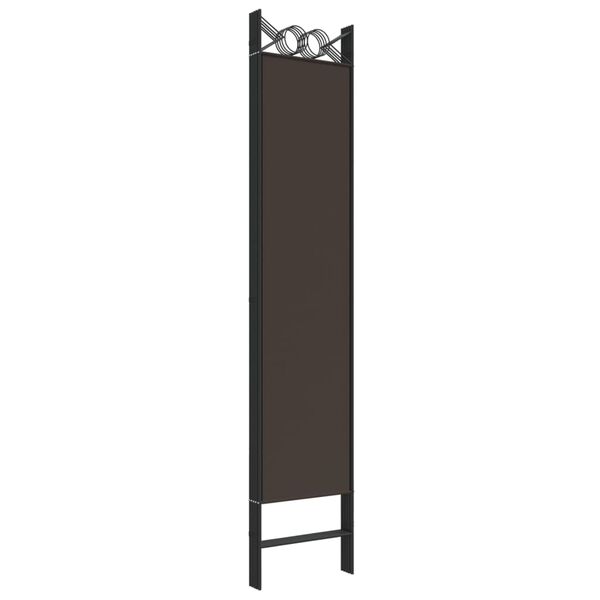 vidaXL Διαχωριστικό Δωματίου με 6 Πάνελ Καφέ 240x200 εκ. από Ύφασμα