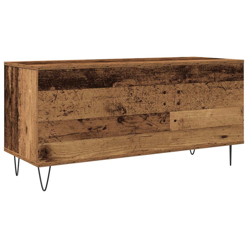 vidaXL Βαλιτσάκι Δίσκων Καφέ 100x38x48 εκ. Επεξεργασμένο Ξύλο
