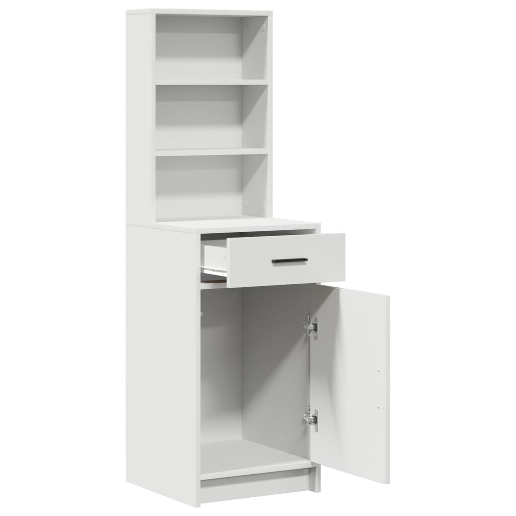 vidaXL Υψηλός μπουφές Λευκός 40x41x135 εκ. Ξύλο επεξεργασμένου