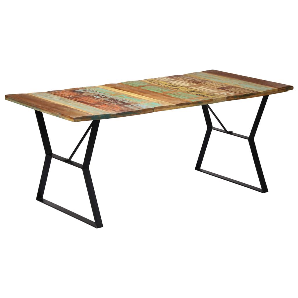vidaXL Τραπεζαρία 180 x 90 x 76 εκ. από Μασίφ Ανακυκλωμένο Ξύλο