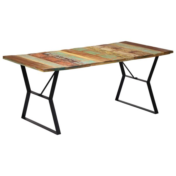vidaXL Τραπεζαρία 180 x 90 x 76 εκ. από Μασίφ Ανακυκλωμένο Ξύλο