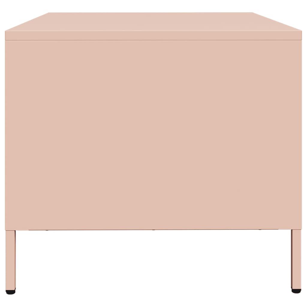 vidaXL Έπιπλο Τηλεόρασης Ροζ 68x50x43,5 εκ. Χάλυβας Ψυχρής Έλασης