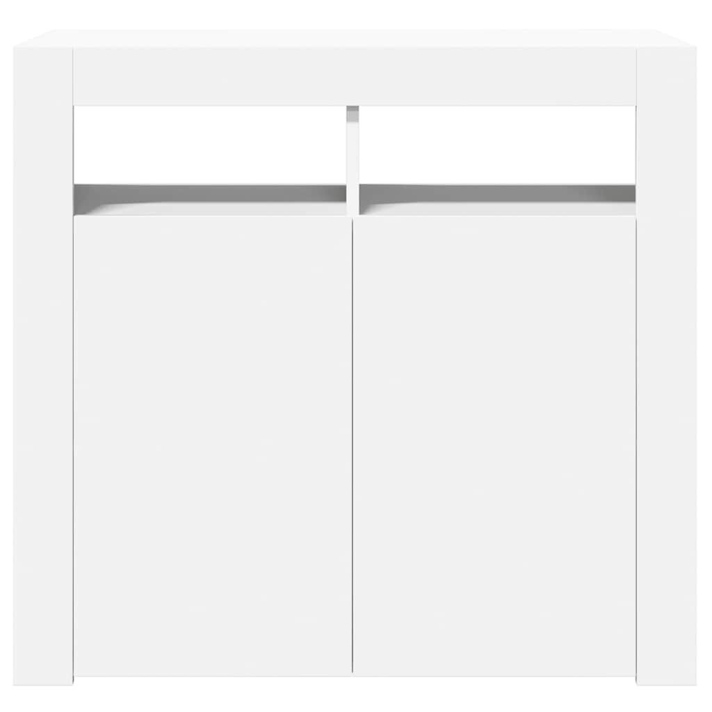 vidaXL Ντουλάπι με LED Λευκό 80 x 35 x 75 εκ.