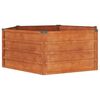 vidaXL Ζαρντινιέρα Σκουριασμένο 129x129x45 εκ. Ατσάλι Σκληρυθέν Αέρα