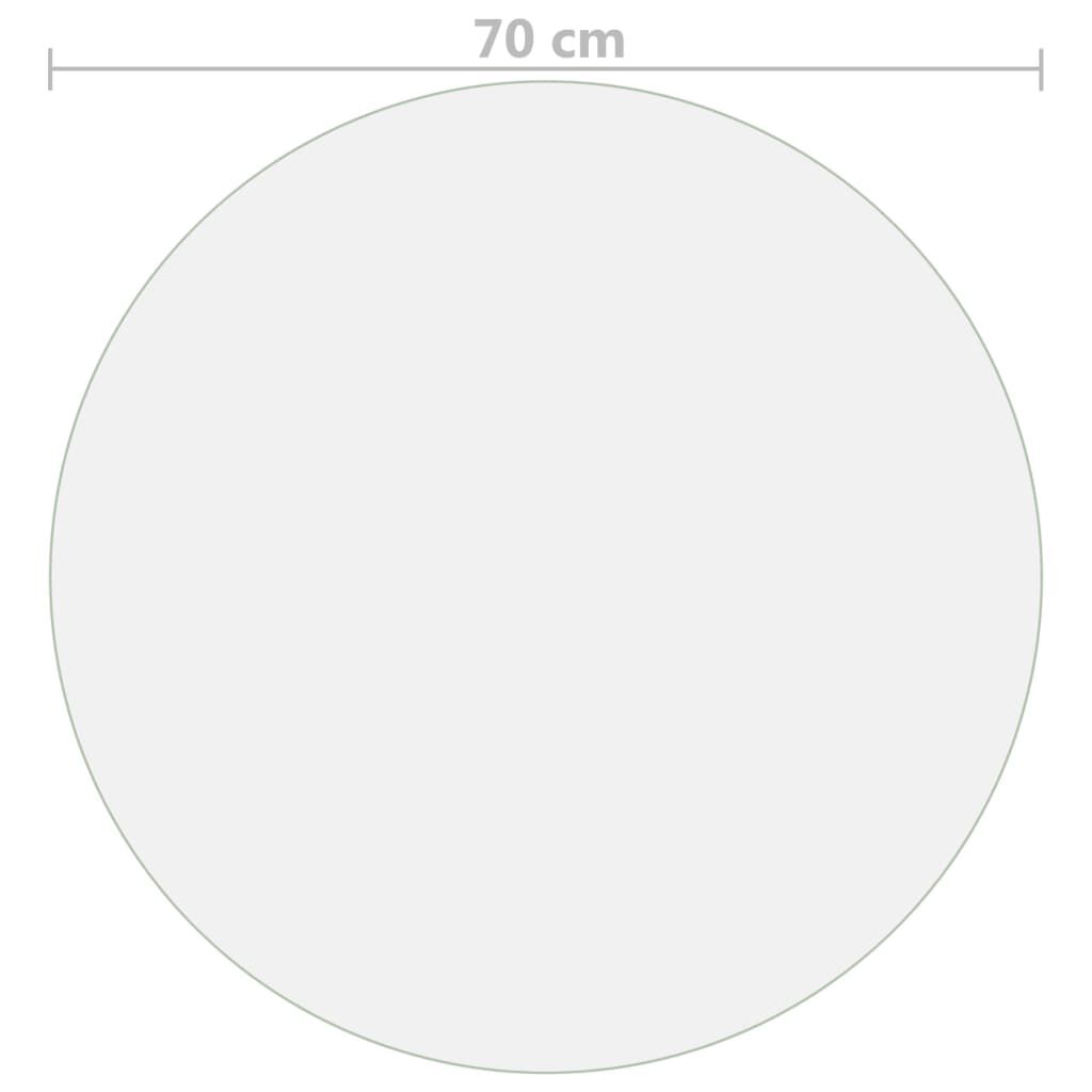 vidaXL Προστατευτικό Τραπεζιού Διαφανές Ø 70 εκ. / 2 χιλ. από PVC