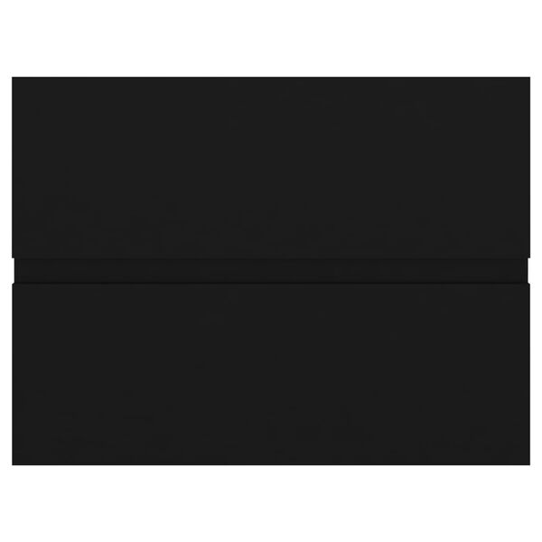 vidaXL Ντουλάπι Νιπτήρα Μαύρο 60x38,5x45 εκ. από Επεξεργασμένο Ξύλο