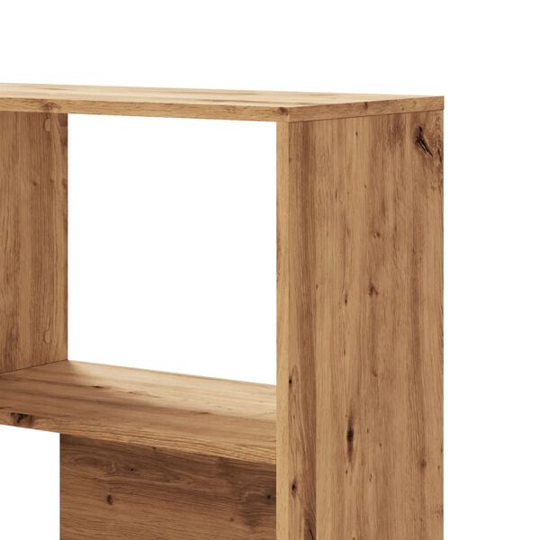 vidaXL Βιβλιοθήκη Γωνιακή 4 Επ. Αρτισιανή Δρυς 85x85x140 εκ Επεξ. Ξύλο