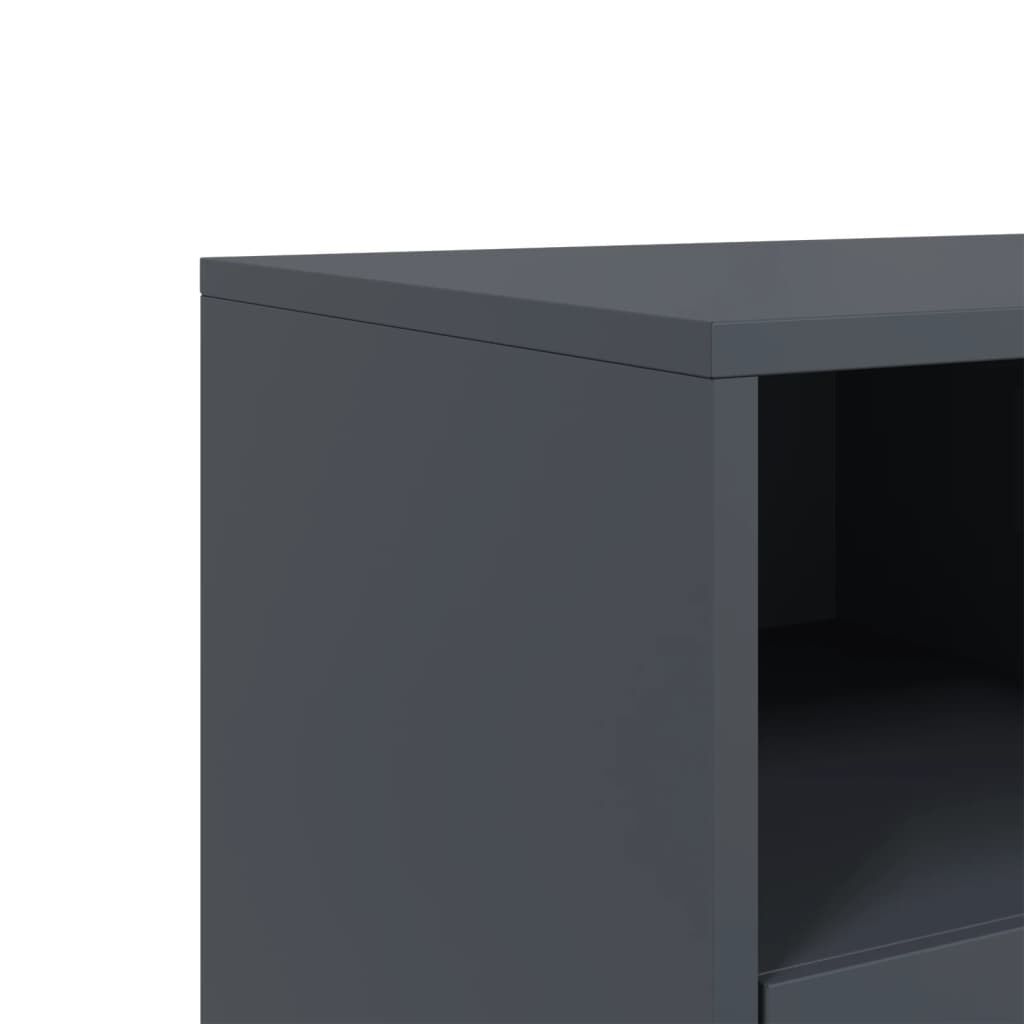 vidaXL Έπιπλο Τηλεόρασης Μαύρο 68x39x43,5 εκ. Χάλυβας